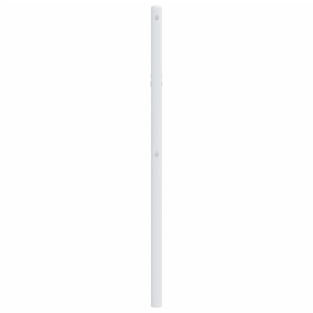 vidaXL Ersatz-Kopfteil Metall Weiß 107 cm