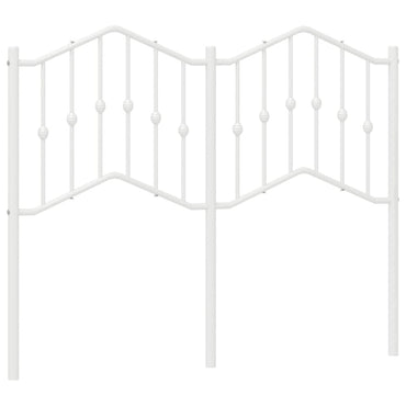 vidaXL Ersatz-Kopfteil Metall Weiß 120 cm