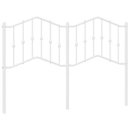 vidaXL Ersatz-Kopfteil Metall Weiß 135 cm