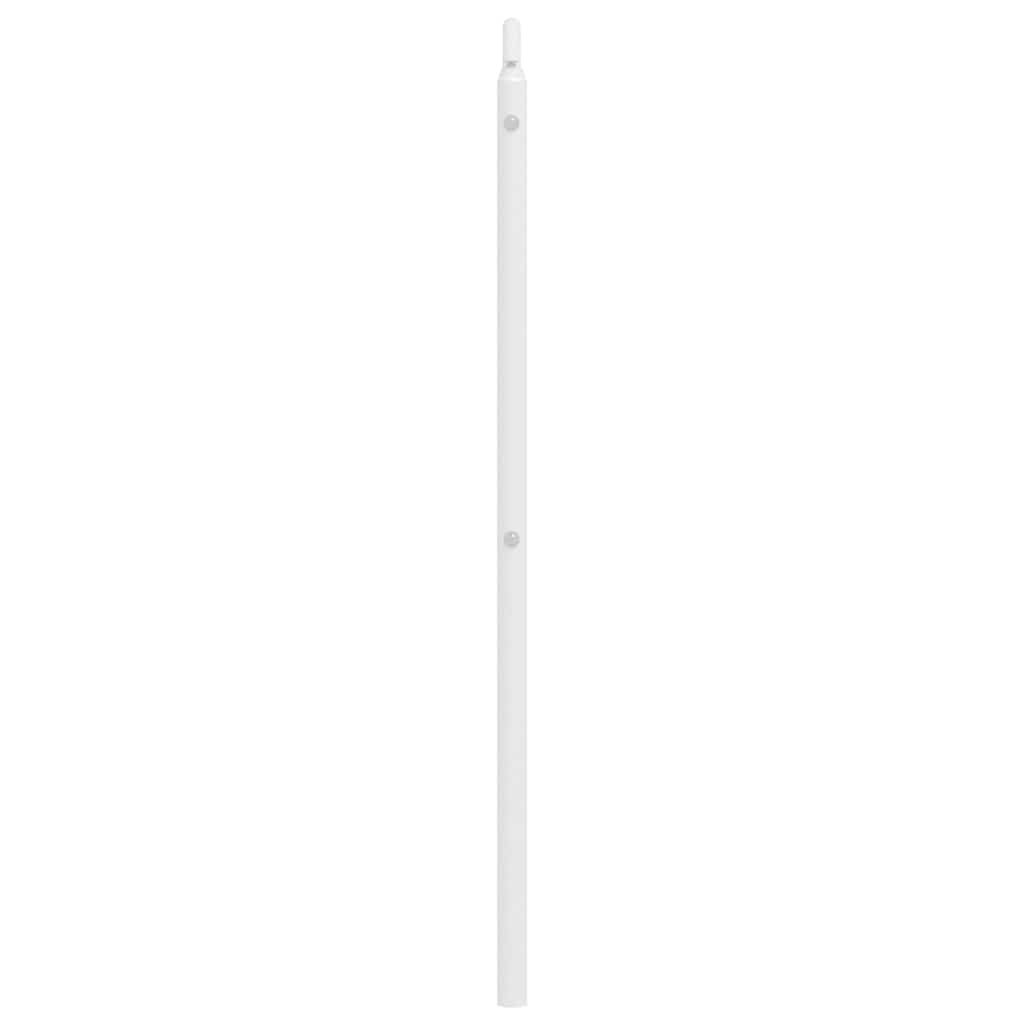 vidaXL Ersatz-Kopfteil Metall Weiß 135 cm