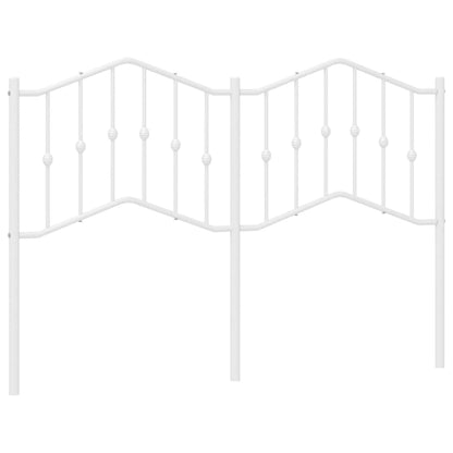 vidaXL Ersatz-Kopfteil Metall Weiß 150 cm