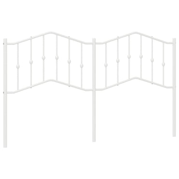 vidaXL Ersatz-Kopfteil Metall Weiß 160 cm