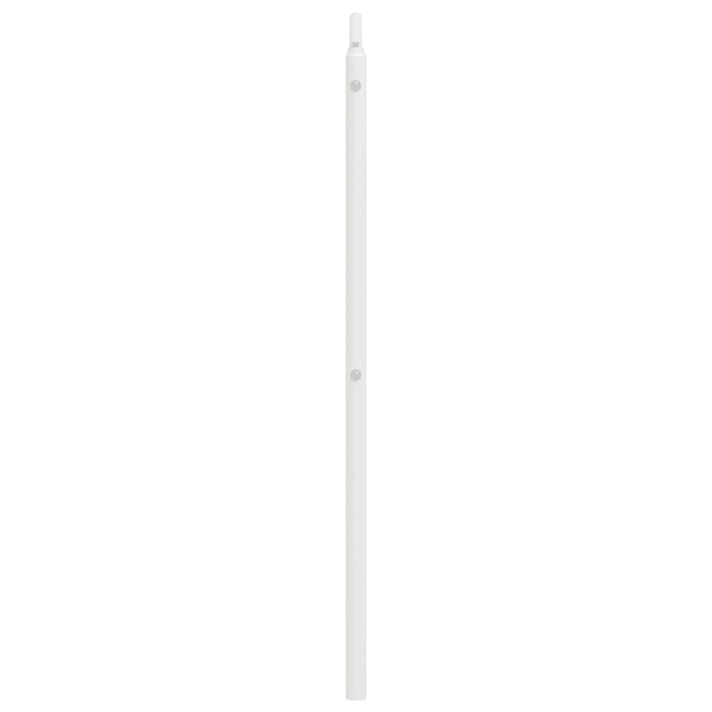 vidaXL Ersatz-Kopfteil Metall Weiß 180 cm