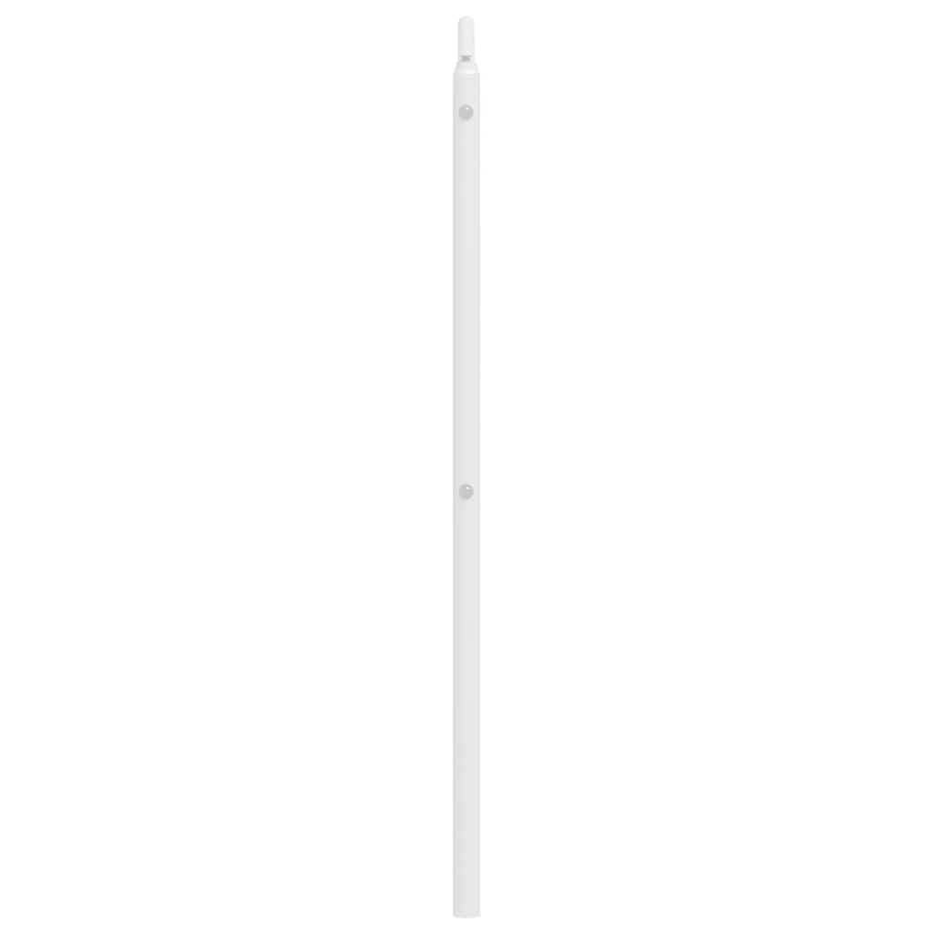 vidaXL Ersatz-Kopfteil Metall Weiß 193 cm