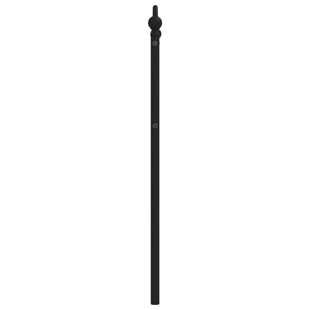 vidaXL Ersatz-Kopfteil Metall Schwarz 90 cm