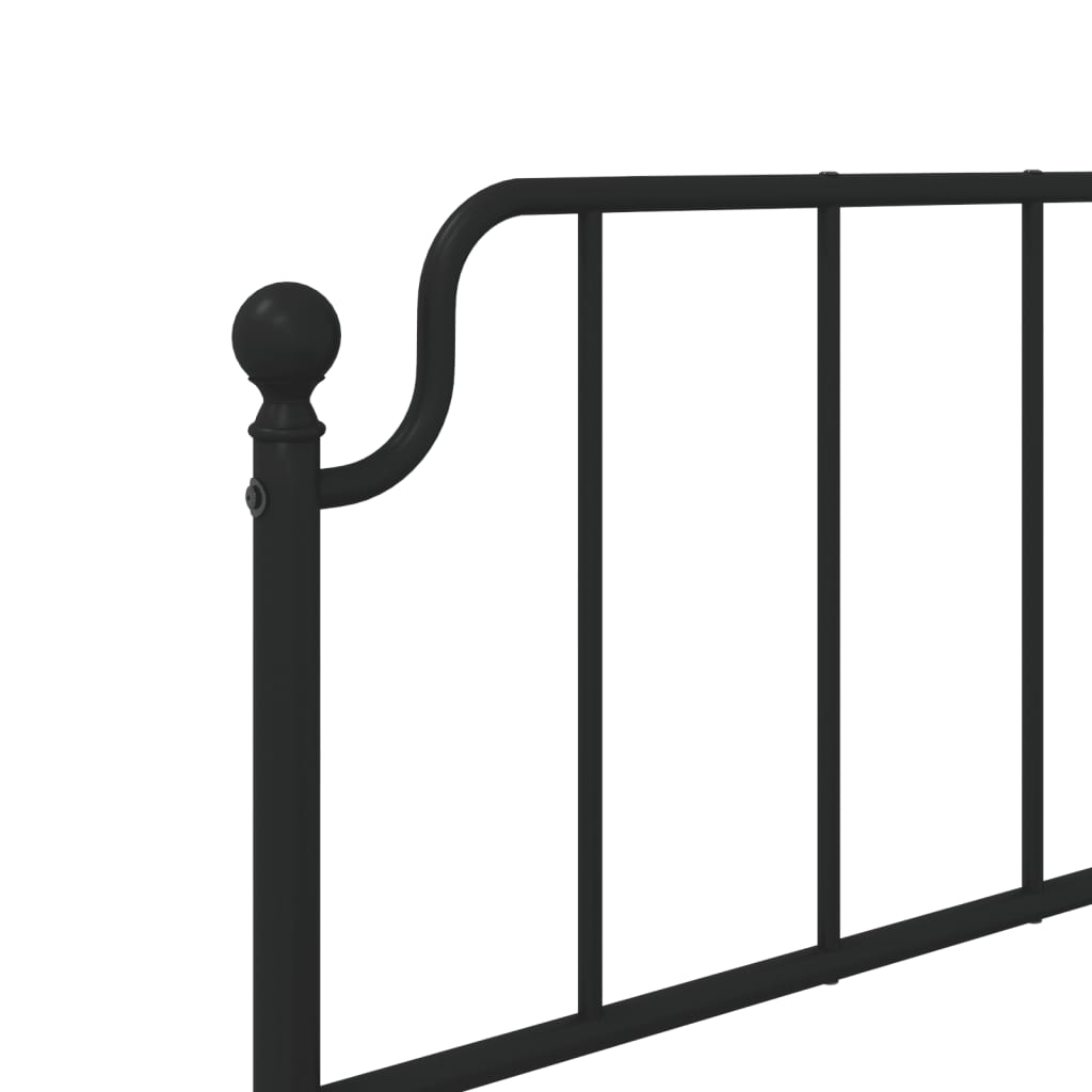 vidaXL Ersatz-Kopfteil Metall Schwarz 90 cm