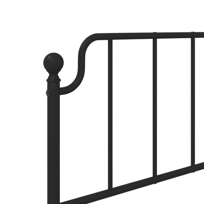 vidaXL Ersatz-Kopfteil Metall Schwarz 90 cm