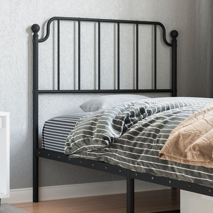 vidaXL Ersatz-Kopfteil Metall Schwarz 90 cm