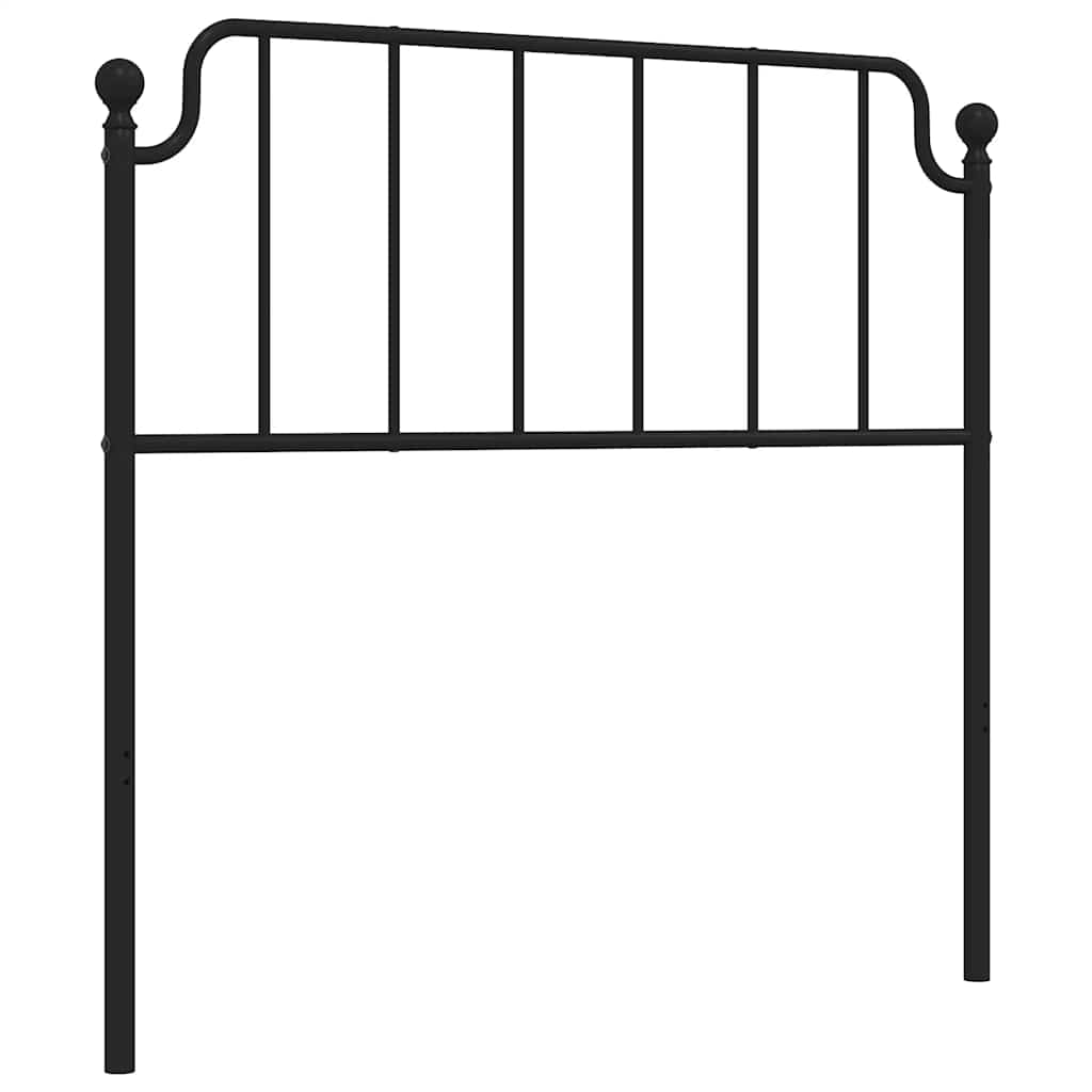 vidaXL Ersatz-Kopfteil Metall Schwarz 100 cm