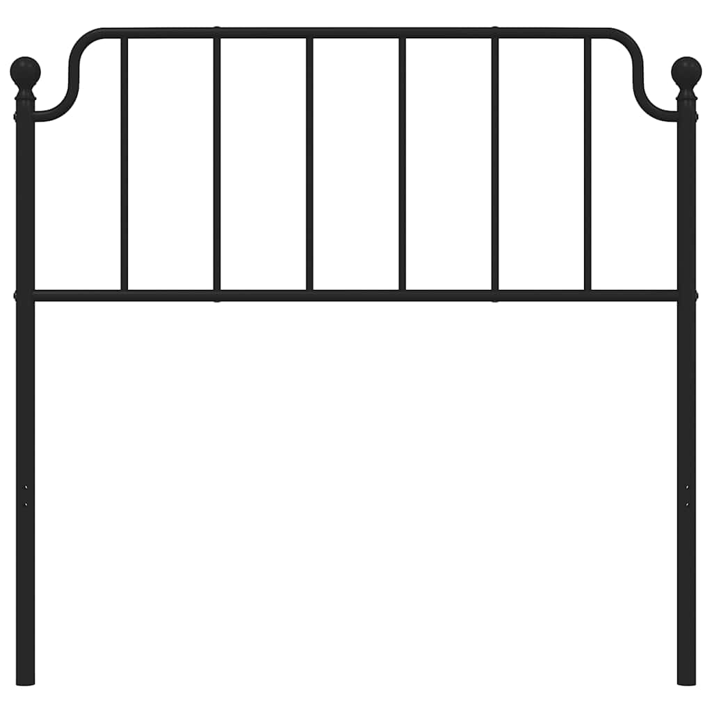 vidaXL Ersatz-Kopfteil Metall Schwarz 100 cm