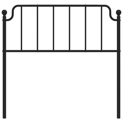 vidaXL Ersatz-Kopfteil Metall Schwarz 100 cm