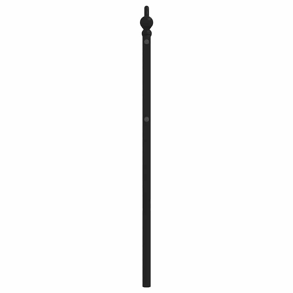vidaXL Ersatz-Kopfteil Metall Schwarz 100 cm
