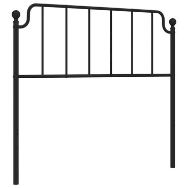 vidaXL Ersatz-Kopfteil Metall Schwarz 107 cm