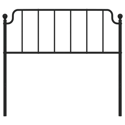 vidaXL Ersatz-Kopfteil Metall Schwarz 107 cm