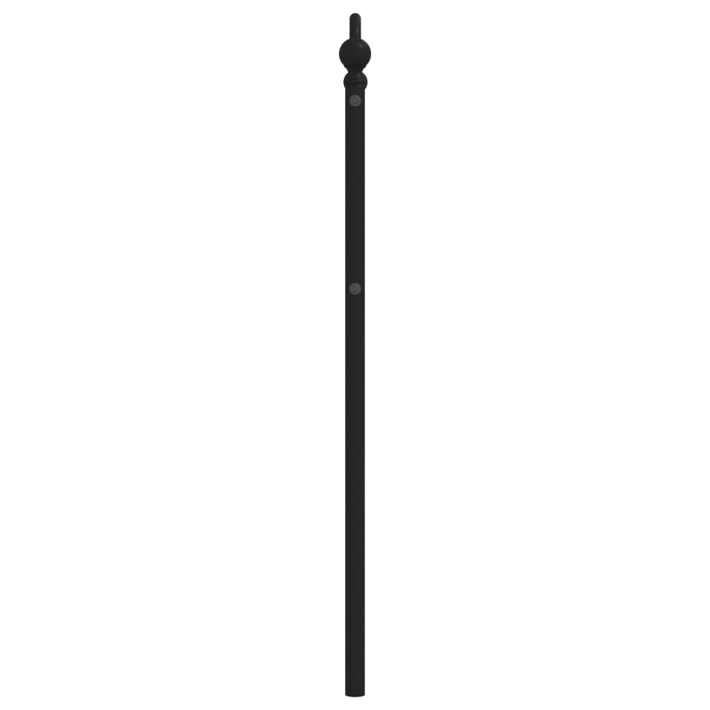 vidaXL Ersatz-Kopfteil Metall Schwarz 107 cm
