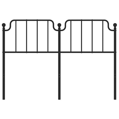 vidaXL Ersatz-Kopfteil Metall Schwarz 135 cm