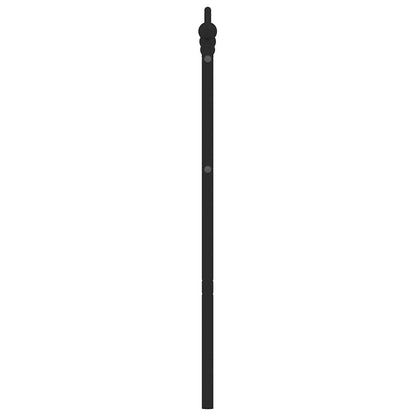 vidaXL Ersatz-Kopfteil Metall Schwarz 135 cm