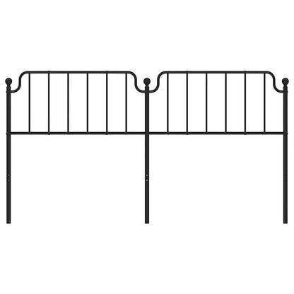 vidaXL Ersatz-Kopfteil Metall Schwarz 180 cm