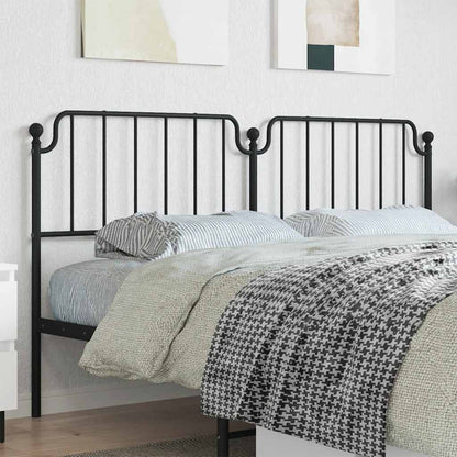 vidaXL Ersatz-Kopfteil Metall Schwarz 180 cm