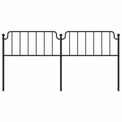 vidaXL Ersatz-Kopfteil Metall Schwarz 193 cm