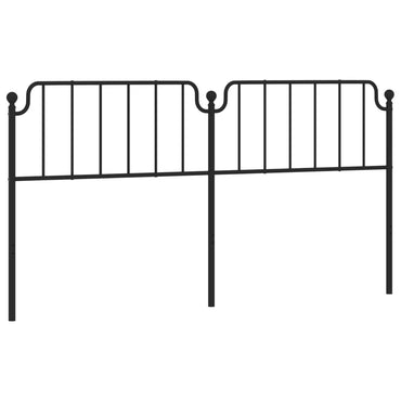 vidaXL Ersatz-Kopfteil Metall Schwarz 200 cm