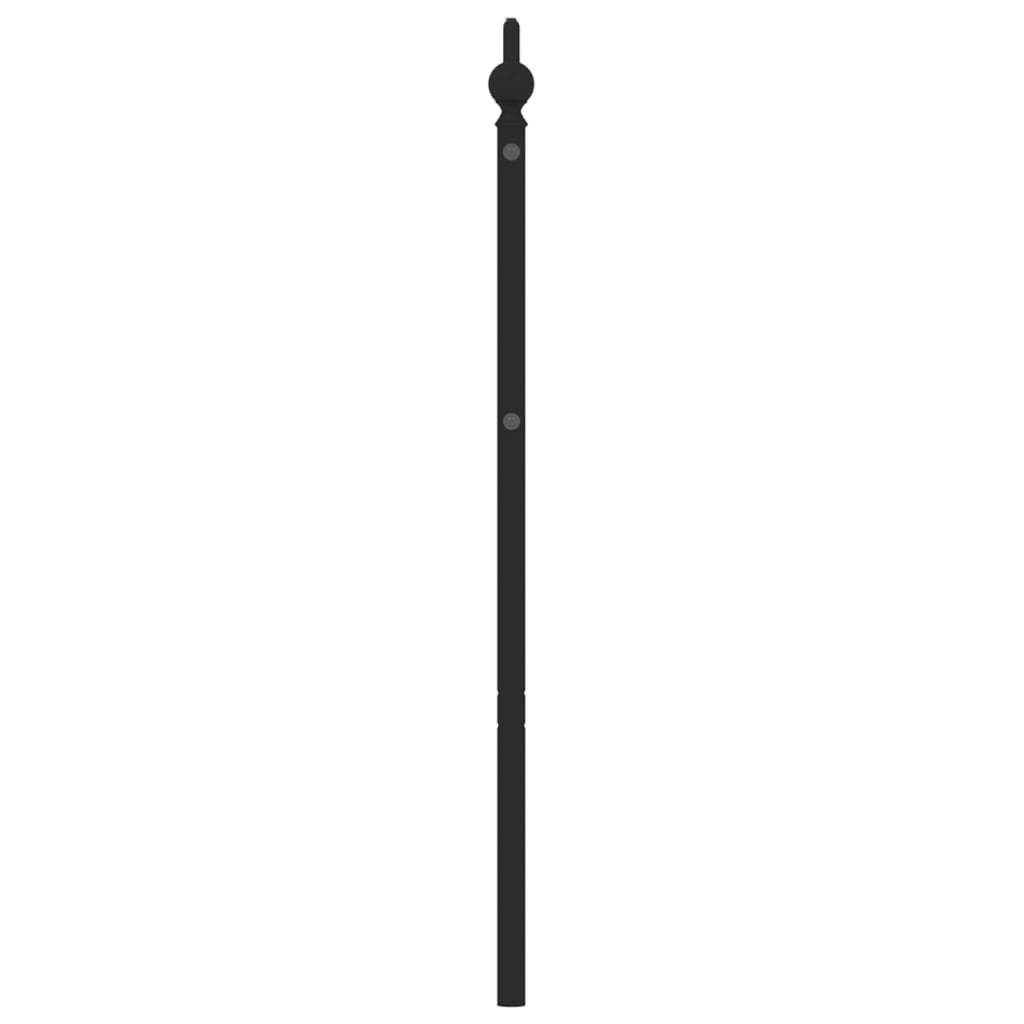 vidaXL Ersatz-Kopfteil Metall Schwarz 200 cm