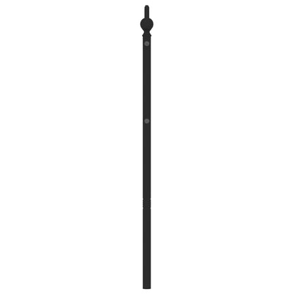 vidaXL Ersatz-Kopfteil Metall Schwarz 200 cm