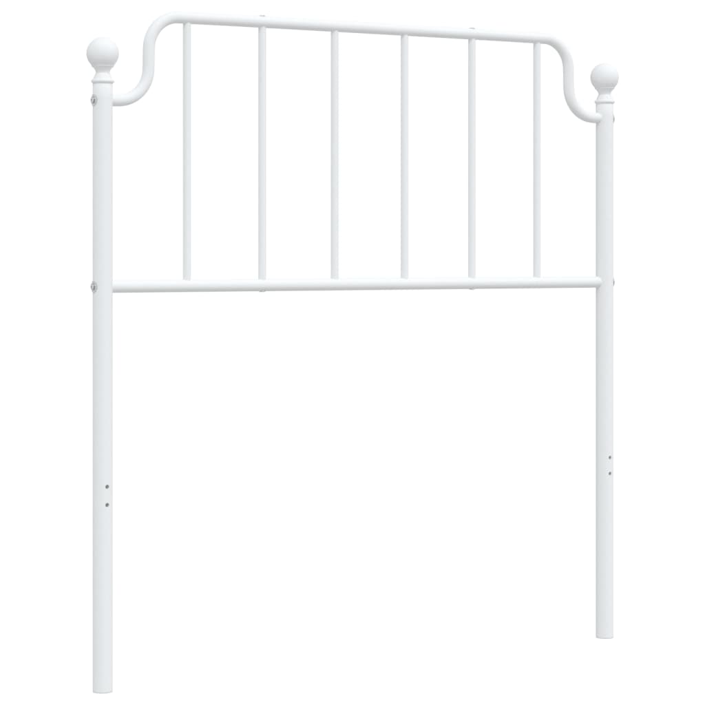 vidaXL Ersatz-Kopfteil Metall Weiß 90 cm