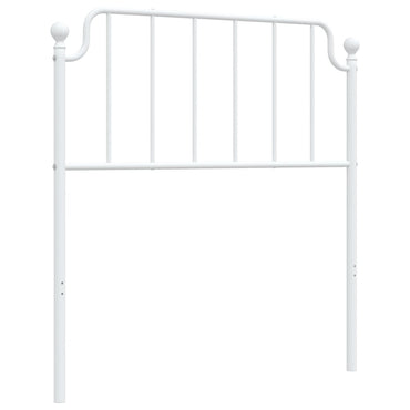 vidaXL Ersatz-Kopfteil Metall Weiß 90 cm
