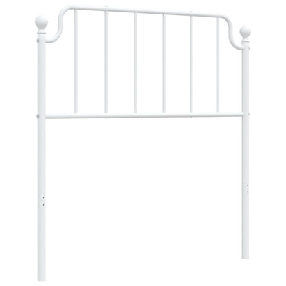 vidaXL Ersatz-Kopfteil Metall Weiß 90 cm