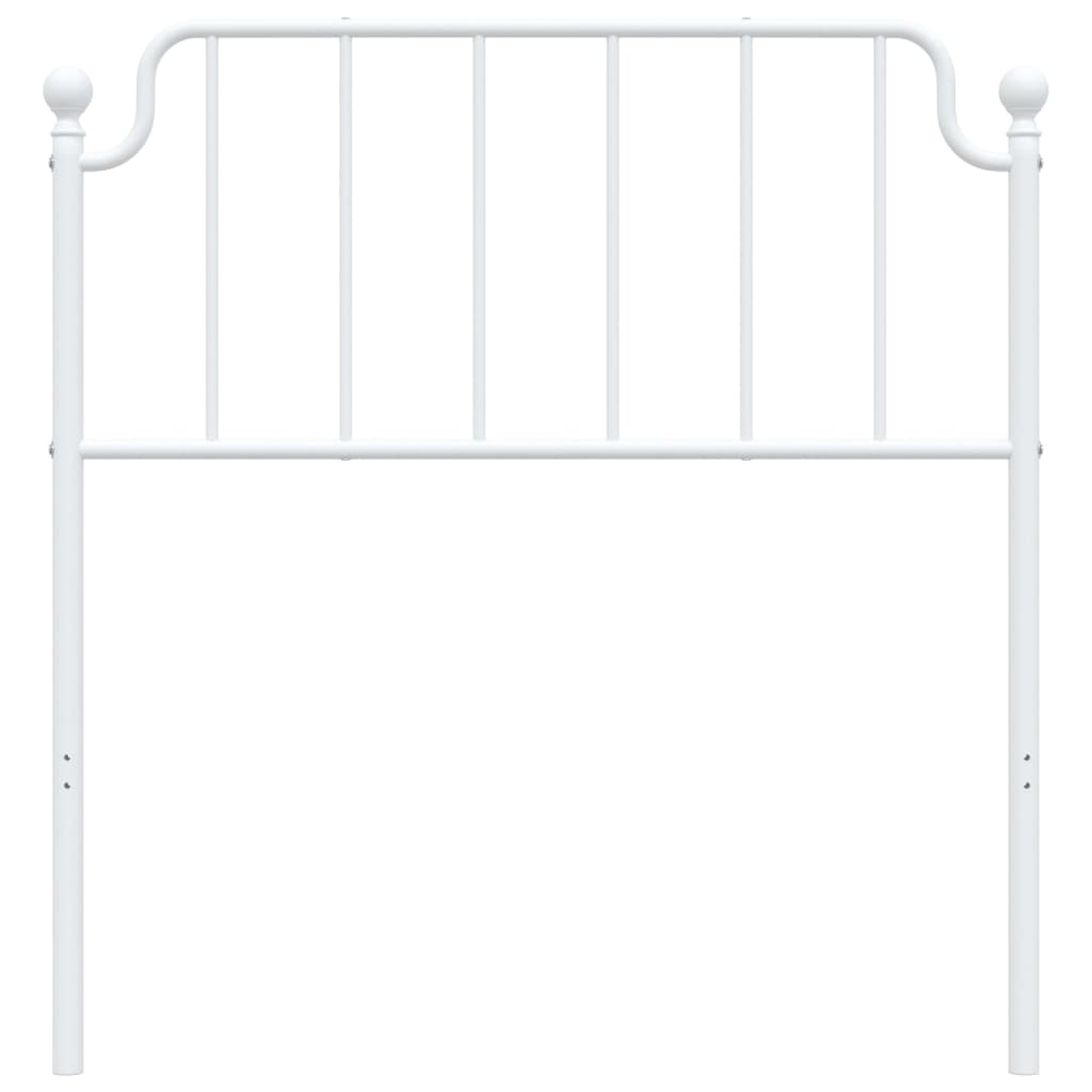 vidaXL Ersatz-Kopfteil Metall Weiß 90 cm