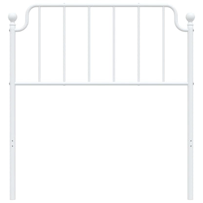 vidaXL Ersatz-Kopfteil Metall Weiß 90 cm