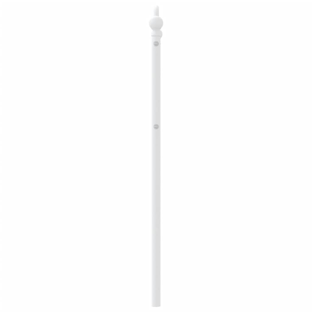 vidaXL Ersatz-Kopfteil Metall Weiß 90 cm