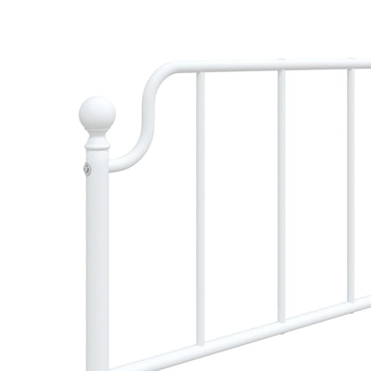 vidaXL Ersatz-Kopfteil Metall Weiß 90 cm