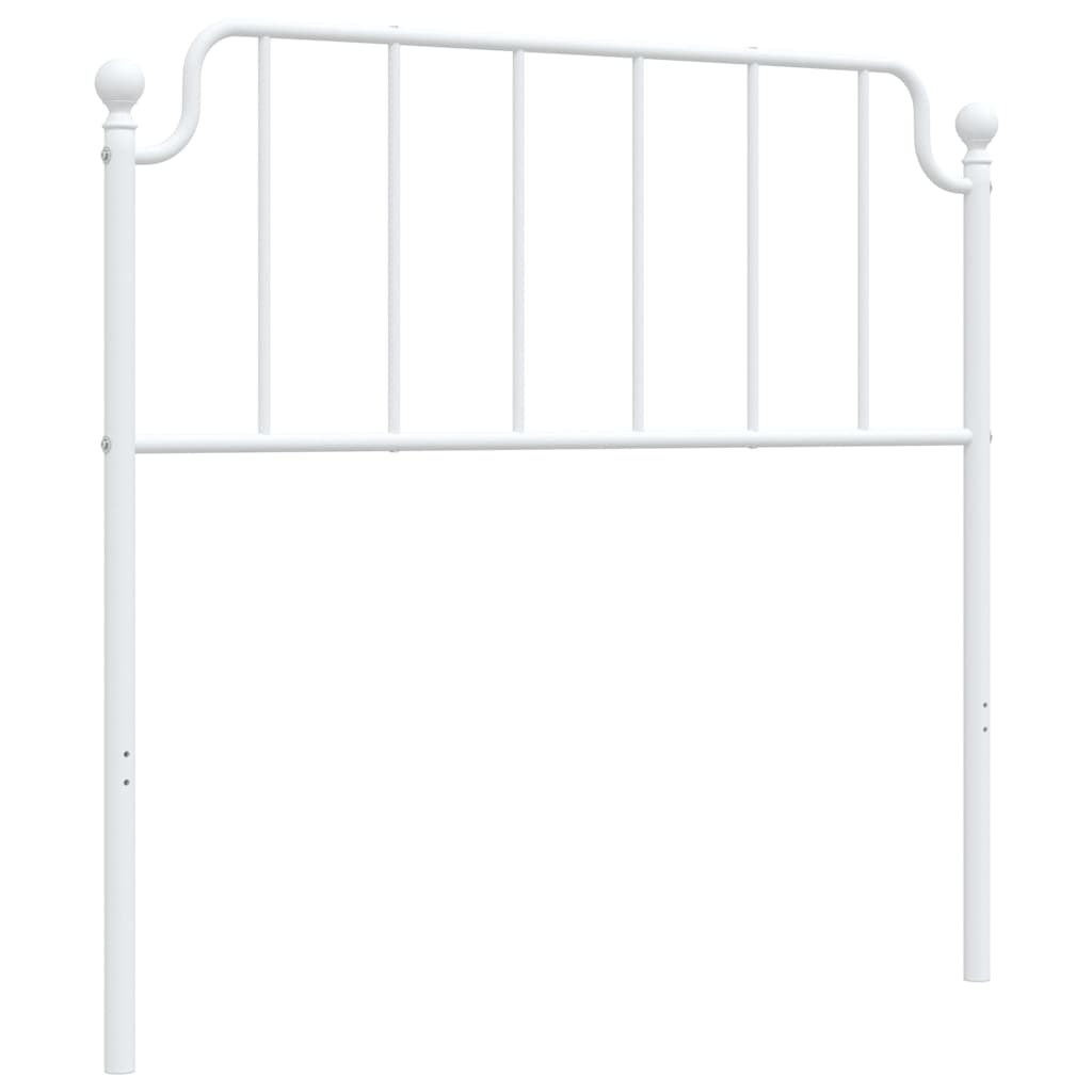 vidaXL Ersatz-Kopfteil Metall Weiß 100 cm