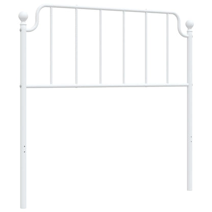 vidaXL Ersatz-Kopfteil Metall Weiß 100 cm