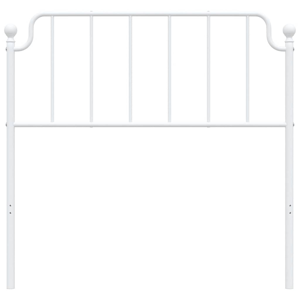vidaXL Ersatz-Kopfteil Metall Weiß 100 cm
