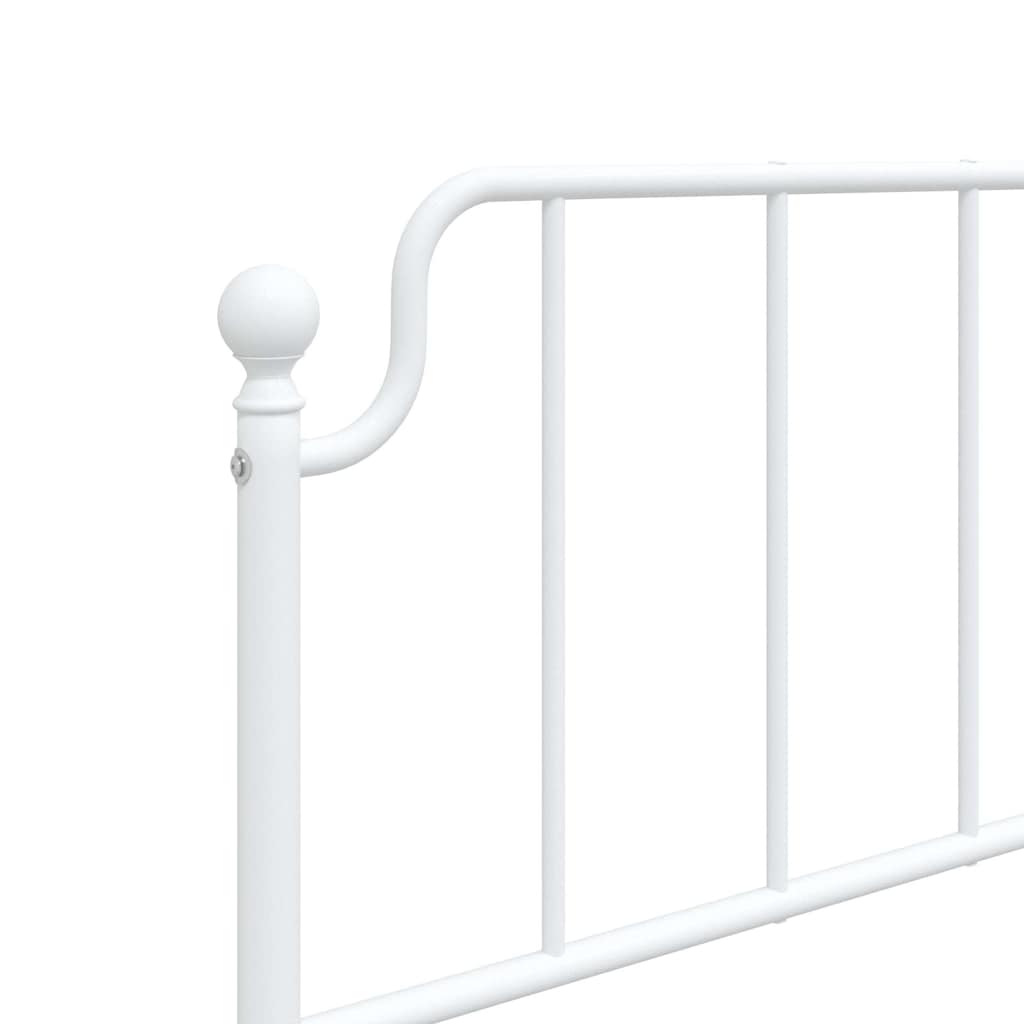 vidaXL Ersatz-Kopfteil Metall Weiß 100 cm