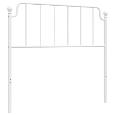 vidaXL Ersatz-Kopfteil Metall Weiß 107 cm