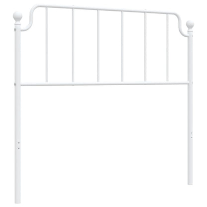vidaXL Ersatz-Kopfteil Metall Weiß 107 cm