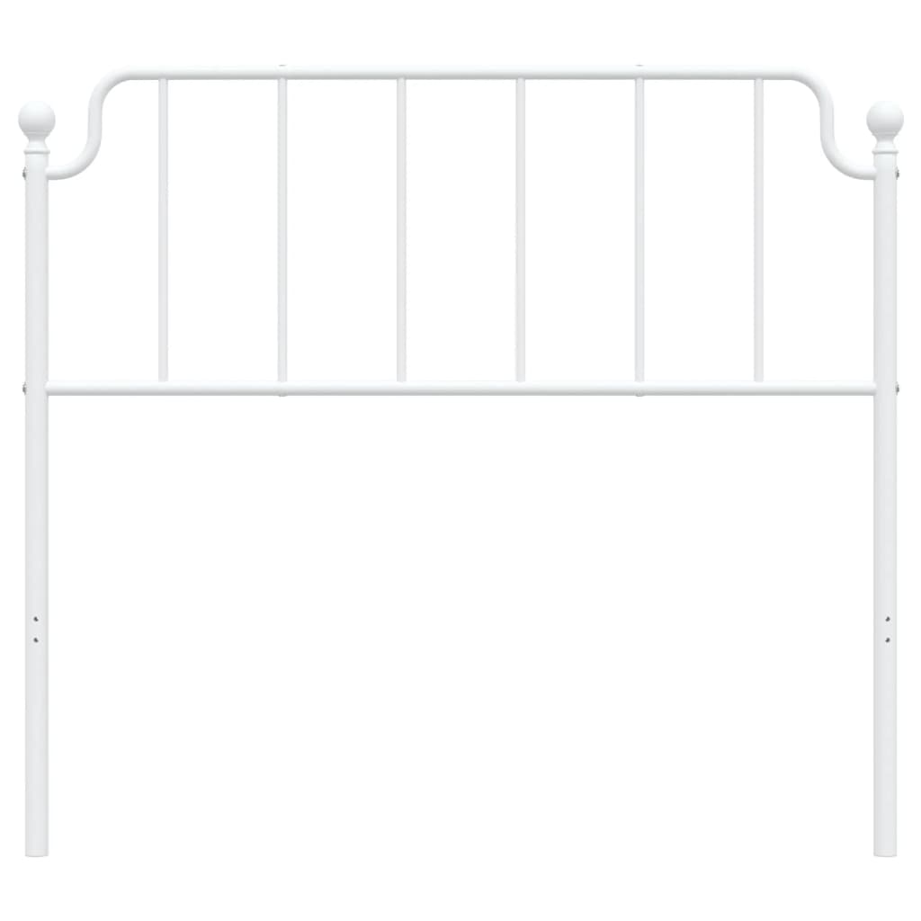 vidaXL Ersatz-Kopfteil Metall Weiß 107 cm