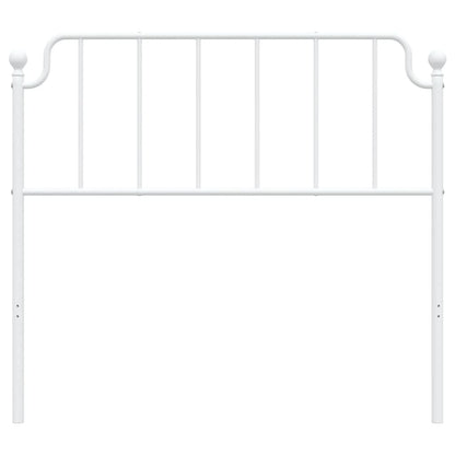 vidaXL Ersatz-Kopfteil Metall Weiß 107 cm