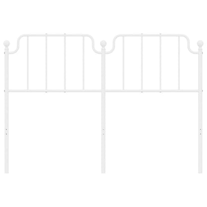 vidaXL Ersatz-Kopfteil Metall Weiß 135 cm
