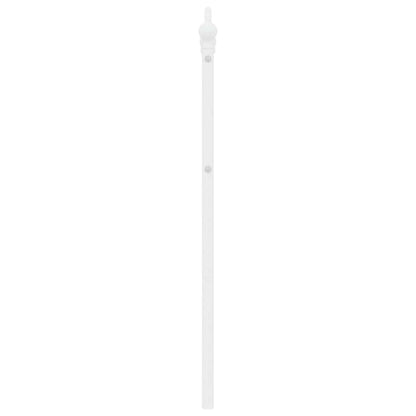 vidaXL Ersatz-Kopfteil Metall Weiß 135 cm
