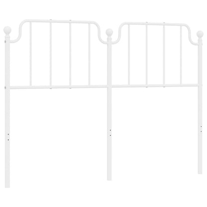 vidaXL Ersatz-Kopfteil Metall Weiß 150 cm
