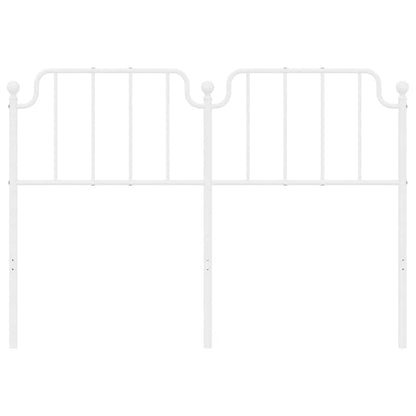 vidaXL Ersatz-Kopfteil Metall Weiß 150 cm