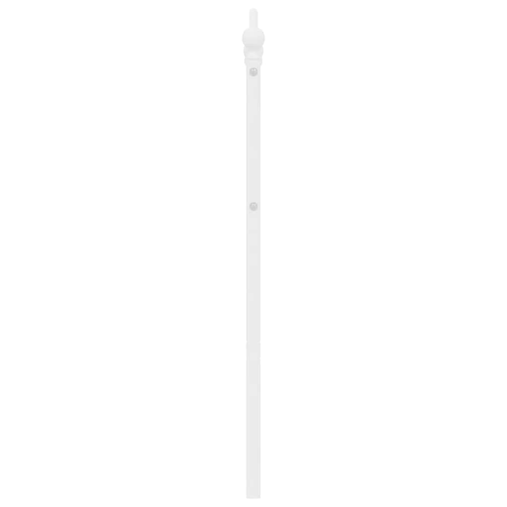 vidaXL Ersatz-Kopfteil Metall Weiß 150 cm