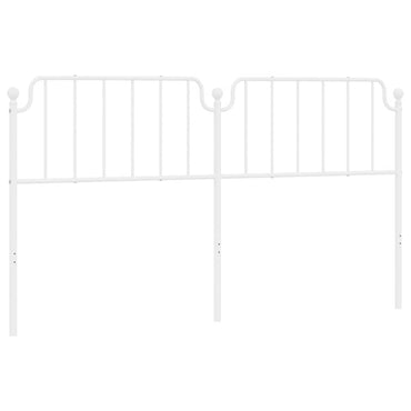 vidaXL Ersatz-Kopfteil Metall Weiß 180 cm