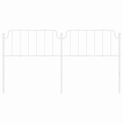 vidaXL Ersatz-Kopfteil Metall Weiß 180 cm