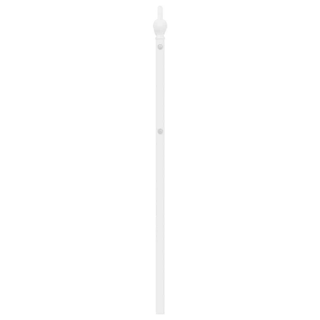 vidaXL Ersatz-Kopfteil Metall Weiß 180 cm